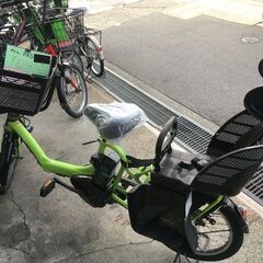 地域限定送料無料 ヤマハ キッスミニ 子供乗せ 8,7AH 新基準 黄緑 