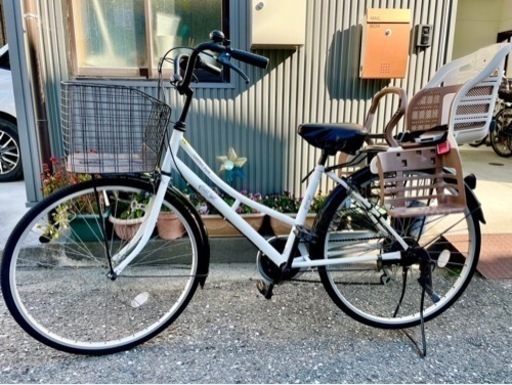 お話し中　自転車