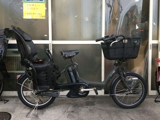 地域限定送料無料　ブリヂストン　アンジェリーノプティット　子供乗せ　8,9AH　カーキ　ギュットミニ　キッスミニ　神戸市　電動自転車
