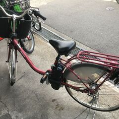 地域限定送料無料 パナソニック ビビ EX 16AH ラクイック 子供乗せ 赤 