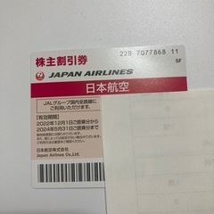 JAL航空券　株主優待券