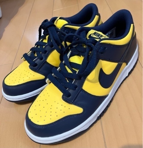 スニーカー NIKE GS DUNK LOW MICHIGAN