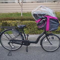 非電動自転車 子供乗せ レインカバー付き
