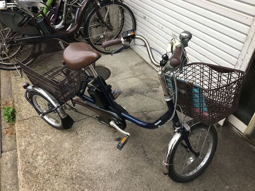 地域限定送料無料 パナソニック ビビライフ 三輪車 16AH 新基準 紺