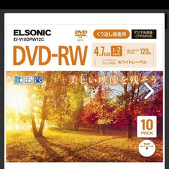 エルソニック DVD-RW 録画用 2倍速対応 10枚（お譲りは...