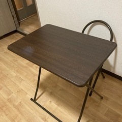 【新生活応援】折り畳み式テーブルとチェア