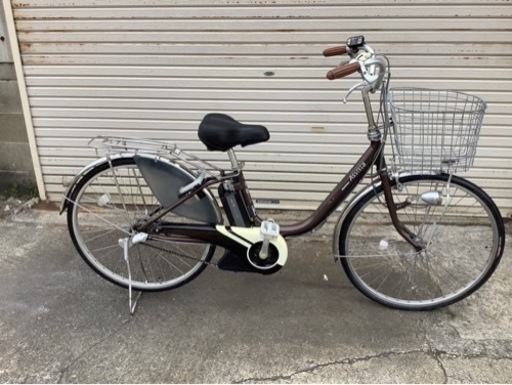 392  ブリヂストン新機種電動アシスト自転車アシスタ26インチブラウンアルミボディー