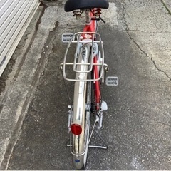 394  パナソニック電動アシスト自転車vivi26インチレッドアルミボディー