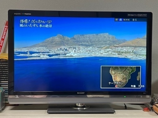 〈取引完了〉40型液晶テレビ SHARP AQUOS クアトロン LC-40LX3