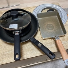 鍋 フライパン 蓋付き 卵焼き器 3点セット