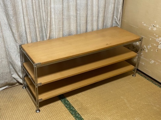 無印良品 ステンレスユニットシェルフ テレビボード W110cm
