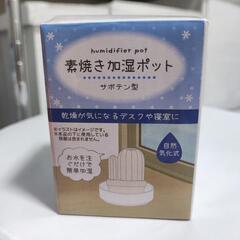 新品 素焼き加湿ポット サボテン型 自然気化式 植物 