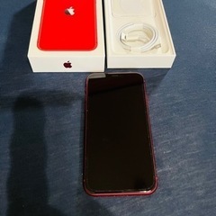 iPhone 11 Red 64GB SIMフリー　純正バッテリ...
