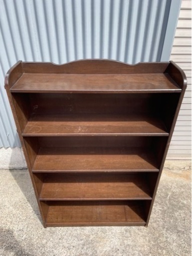 棚　本棚　木製　昭和レトロ　レトロ家具　棚4段　中古