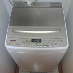 Hisense 7.5kg 全自動洗濯機 (静音,省エネ) 半年のみ使用