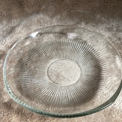 ガラス大皿　直径20cm 生活雑貨 食器 プレート