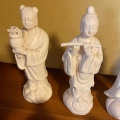 中国　八仙人　白磁