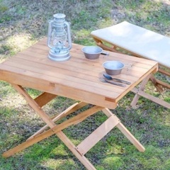 【美品】キャンプ用ウッドテーブル