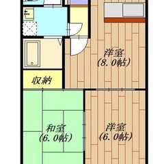 🏢安心の叶えRoom✨『2LDK』宇都宮市滝の原✨敷金礼金無料💰...