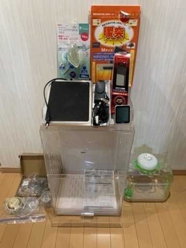⭐️お得⭐️フクロモモンガ飼育セット⭐️GEXアクリルルームHigh⭐️他おまけたくさん