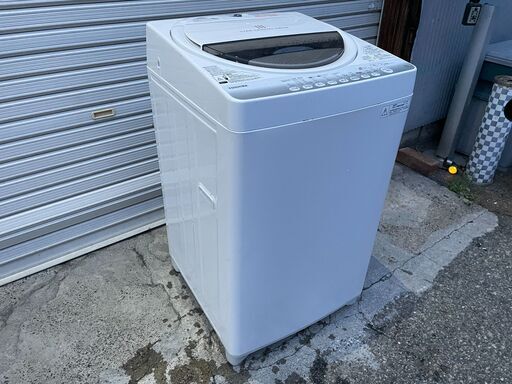 ★動作〇 清掃済 保証付★ 洗濯機 東芝 AW-60GM 6kg 2014年製 幅563×奥行580×高さ957mm 28kg 全自動洗濯機