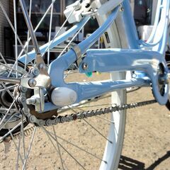 美品！ bridgestone Ricorina 24インチ 自転車 女の子 変速無し カゴ・鍵・ライト付き ブリジストン リコリーナ 子供用 チャリ 札幌市 中央区 南12条