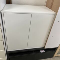 棚　No.11130　ホワイト　IKEA　2段　【リサイクルショ...