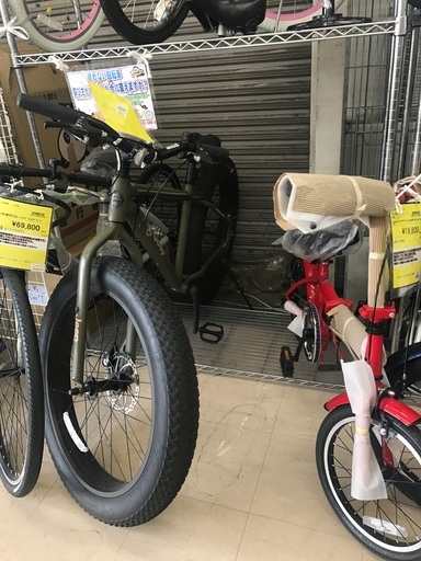 GSジャパン/Jeep/ファットバイク/26インチ/スポーツ/緑系