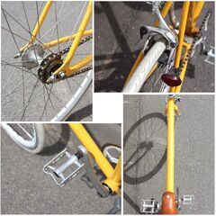 【ジモ取引終了8/7】≪ZJ1461ジ限≫ TOKYOBIKE/東京バイク ロードバイク 黄色/イエロー 650×25C ギア/変速なし 自転車/シティバイク 難有/現状品