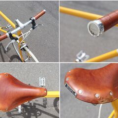 【ジモ取引終了8/7】≪ZJ1461ジ限≫ TOKYOBIKE/東京バイク ロードバイク 黄色/イエロー 650×25C ギア/変速なし 自転車/シティバイク 難有/現状品