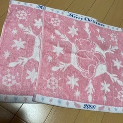 新品)プーさん クリスマス ハンドタオル