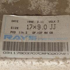 大至急 RAYS VOLKRACING　ボルクレーシング　17インチ