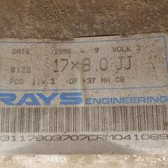 大至急 RAYS VOLKRACING　ボルクレーシング　17インチ