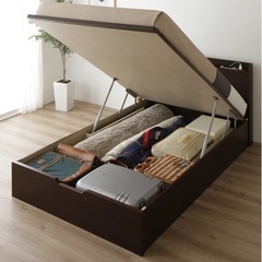 関東圏内送料込み！2023年購入ニトリ跳ね上げ収納付きダブルベッド