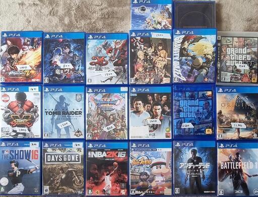 ps4 ソフト１８個売ります
