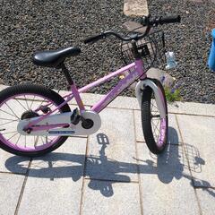 18型　自転車 幼稚園　小学生低学年　女子　ピンク　キッズ