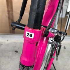☆ジモティ割あり☆ 自転車 26インチ ピンク クリーニング済み KJ4837