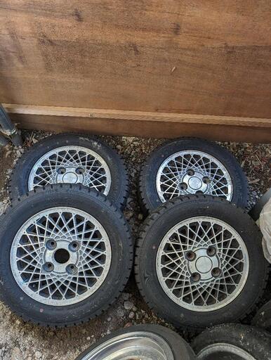 アルトワークスcr22s純正ホイールスタッドレスほぼ新品 (しょーちゃん  