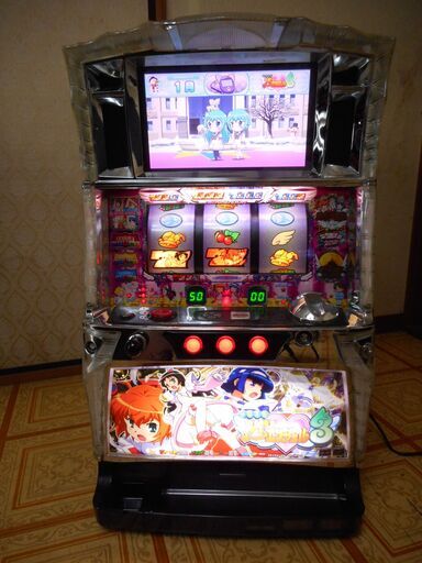 パチスロ実機 サミー 快盗天使ツインエンジェル3 コイン不要機 オートベット機能付 家庭用100V ドアキー 設定キー