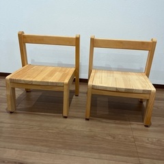 【処分】木製キッズ椅子