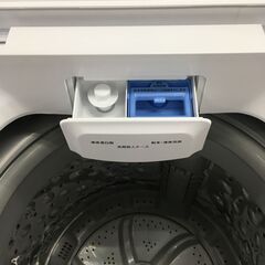 アイリスオーヤマ 洗濯機 2023年製 全自動洗濯機 ホワイト IAW-T605WL 6.0kg 上開き ガラストップ　高年式 ファミリータイプ 大容量 クリーニング済 堺市 石津