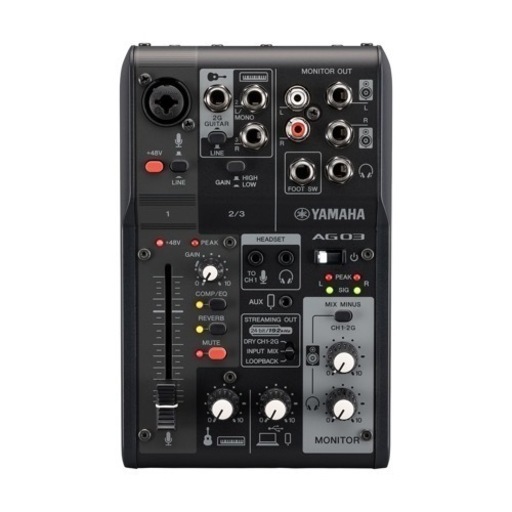 エフェクター、PA機器 yamaha ag03mk2