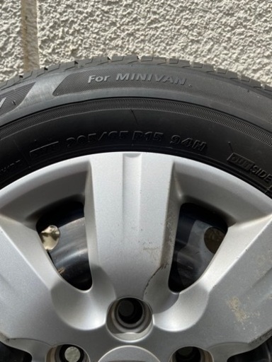 値下げしました！ホンダステップワゴンなどタイヤ4本 スチールホイール  