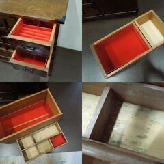 民芸家具 時代箪笥風 小物箪笥 からくりタンス 薬箪笥 小引出 卓上 和家具 札幌市 新道東店