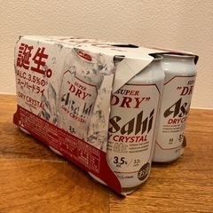アサヒ　スーパードライ　ドライクリスタル 350mlx6本 酒 ビール