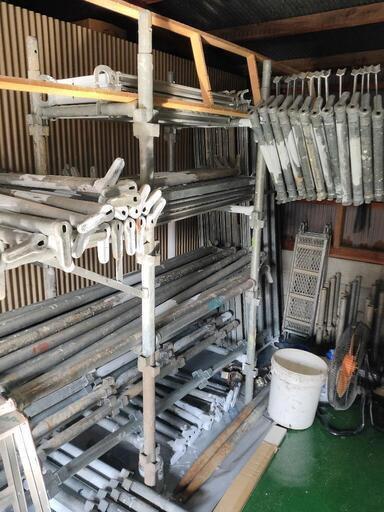 仮設足場   鳶