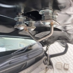 200系ハイエース　バットパネル　バットフェイス　ボンネット