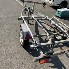 今週中にお取引可能であれば8万にします！　軽トレーラー　シングル2艇積み 今週中にお取引可能であれば8万にします！ 軽トレーラー シングル