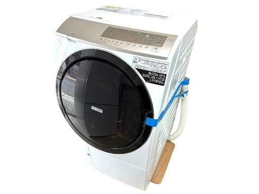 JY 美品 HITACHI ドラム式洗濯乾燥機 ビッグドラム 左開きタイプ 11kg 2022年製 BD-SV110GL