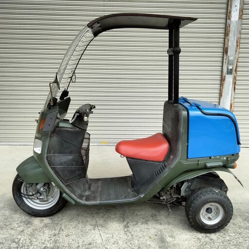 ホンダのジャイロキャノピー　ミリタリー　リアBOX付。セル一発始動で調子良いです。